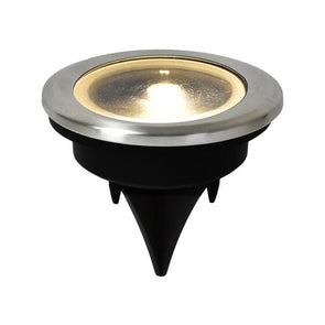 Click 6cm 10 Lumens Bailey Solar LED Disc Light - Pack of 8