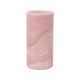 Battery Operated Astin Sinclair LED Flameless Pillar Candle Pink Marble