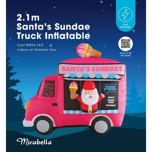 Mirabella Santa's Sundae Truck Inflatable / I005760 - TheITmart