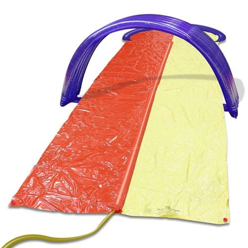 Summer Club Double Water Slide With Arch And Sprinkler