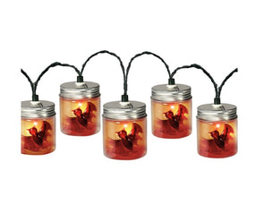 Mirabella 1.4m 8 LED Halloween Bat Jar String Lights