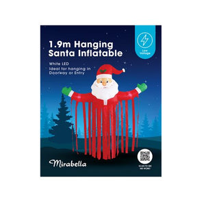 Mirabella 1.9m Hanging Santa LED Inflatable