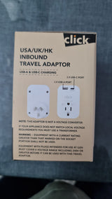 Click USA/UK/HK Inbound Travel Adaptor