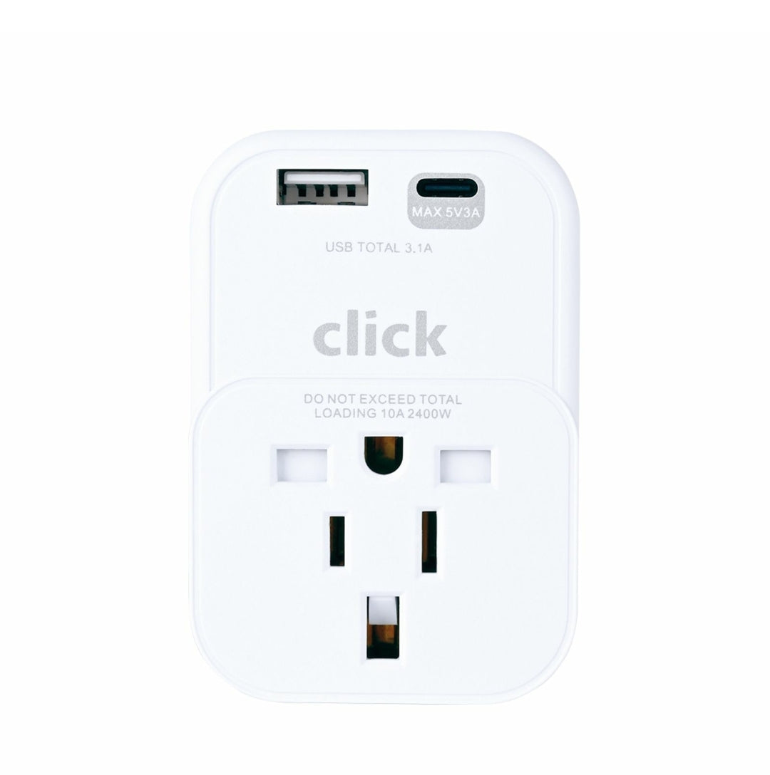 Click USA/UK/HK Inbound Travel Adaptor