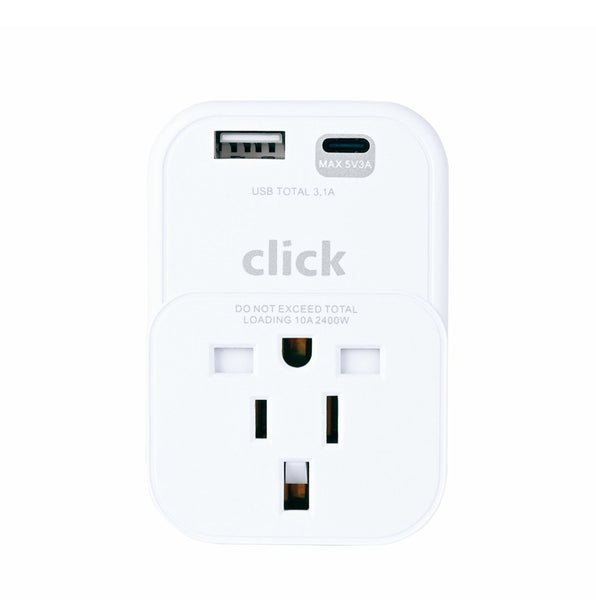 Click USA/UK/HK Inbound Travel Adaptor