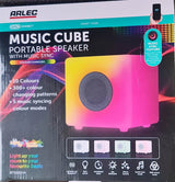 Arlec Grid connect Smart Music Cube Portable RGB Speaker - TheITmart