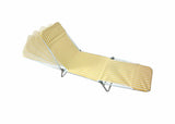 Marquee Outdoor Adjustable Folding Sunlounge- Yellow - TheITmart