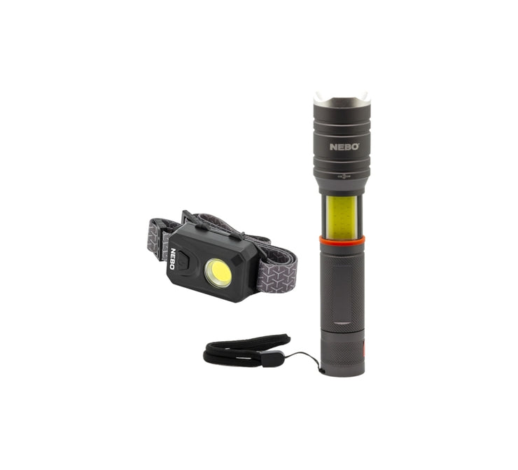 Nebo Torch Combo Tac Slyde with 150 Lumen Headlamp