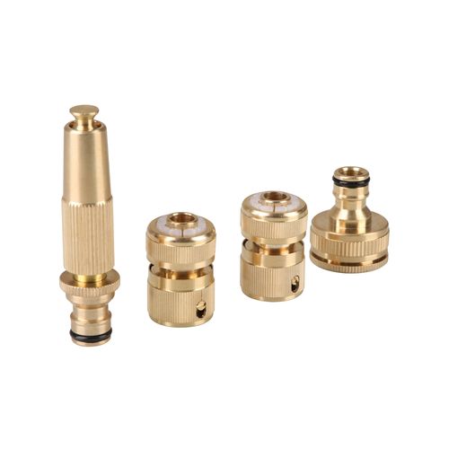 Aqua System 12mm Hose Fit Brass Set 4 Piece/CCO004