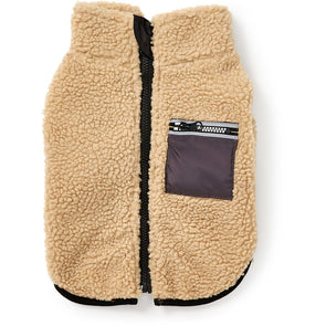 Pet Teddy Fleece Dog Jacket 40cm - Beige