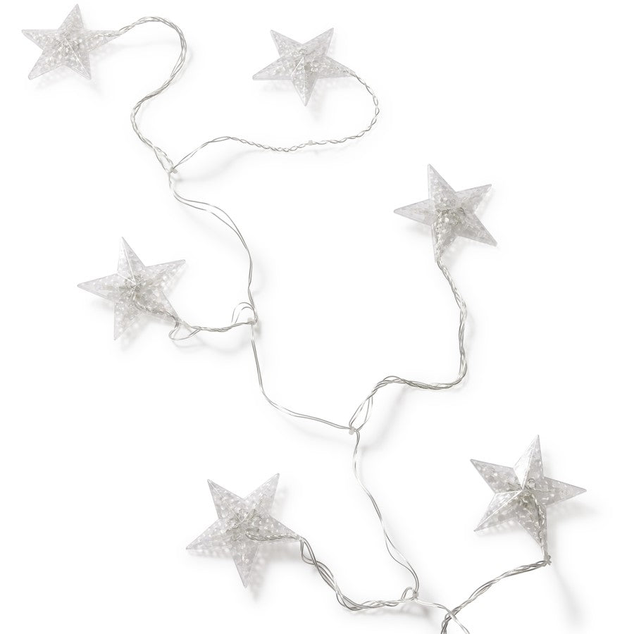 Mirabella Christmas Solar Powered LED Hanging Star Lights - Multicolour