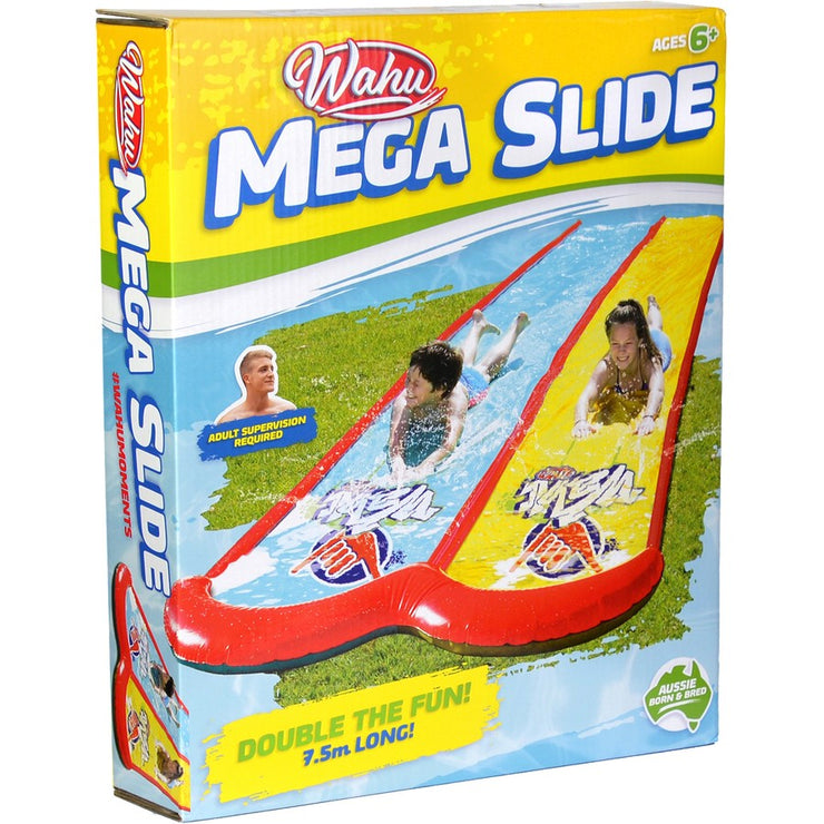 7.5m Long Wahu Mega Double Slide Water Pool