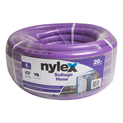 Nylex 25mm x 20m Sullage Hose/Smooth Internal Surface