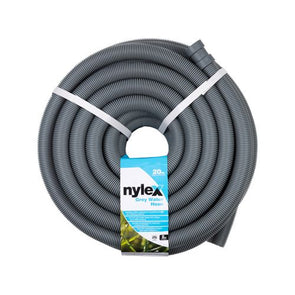 Nylex 20m x 22mm Grey Water Hose/Easy DIY Installation