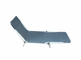 Marquee Outdoor Adjustable Folding Sunlounge- Blue