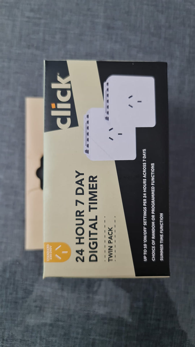 Click 24 Hour 7 Day Digital Timer - Twin Pack – TheITmart