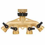 Pope 4 Way Brass Tap Adaptor Outlet
