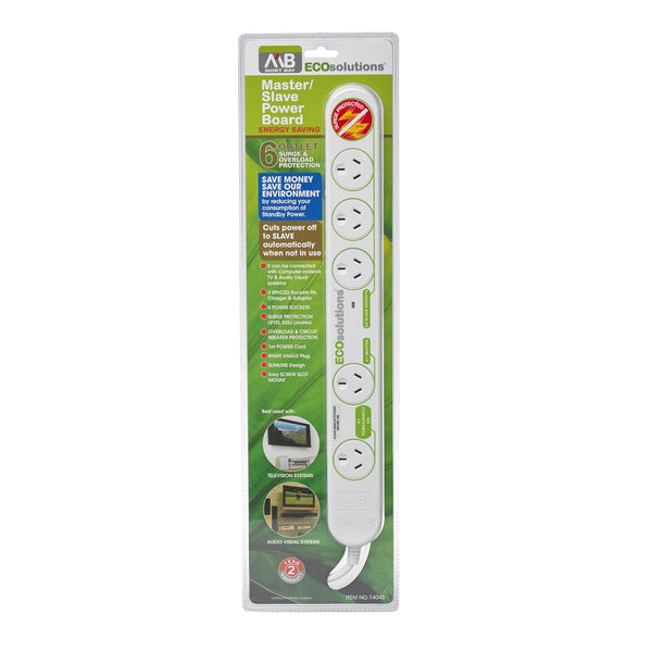 Mort Bay EcoSolutions 6 Outlet Master Slave Powerboard