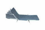 Marquee Outdoor Adjustable Folding Sunlounge- Blue