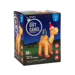 Lytworx Festive Inflatable Gift Camel / Low voltage powered