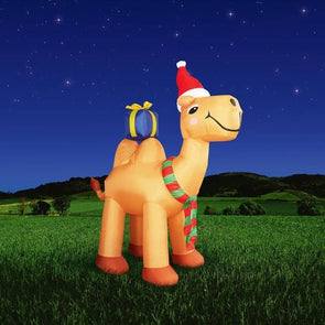 Lytworx Festive Inflatable Gift Camel / Low voltage powered