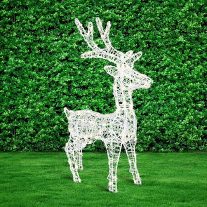 Lytworx Solar Warm White Standing Reindeer 75cm