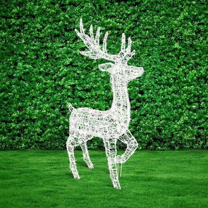 Lytworx 90cm Solar Warm White Standing Reindeer