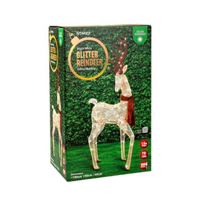 Lytworx Solar Warm White Glitter Reindeer / 70661