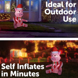 Arlec Festive Inflatable 1.5M Cute Pig Low Volt