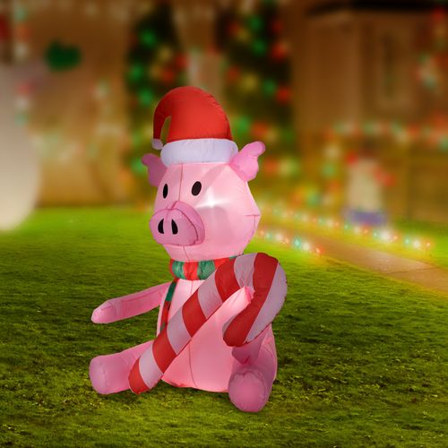 Arlec Festive Inflatable 1.5M Cute Pig Low Volt