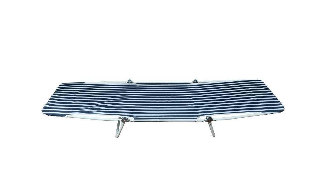 Marquee Outdoor Adjustable Folding Sunlounge- Blue