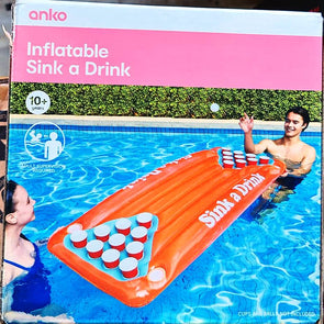 Inflatable Sink a Drink Game Pool Inflatable/Best for Ages 10+ years