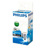 Philips 28W Clear Warm White Eco Classic Halogen E14 Globe - 2 Pack