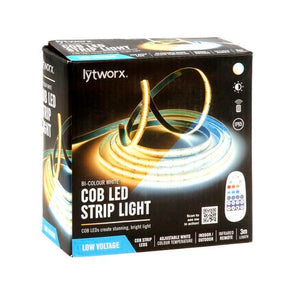 Lytworx 3m Bi-Colour White COB LED Strip Light