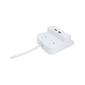 CordTech 2.5A USB 2 Outlet Desktop Power Station