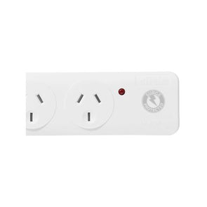 Click White 6 Outlet Powerboard Surge Protect