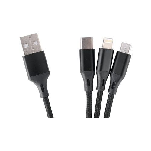Click Travel Adaptor Kit With USB-C Lighting And Micro USB Charging Ports