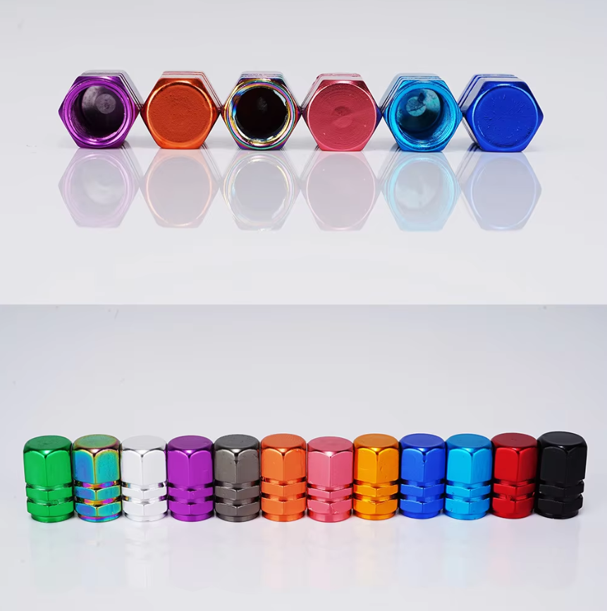 4 Pcs Tyre Valve Caps Stems Wheel Tire Truck Cover Bike Screw Motorbike Dust Air