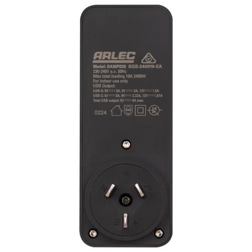 Arlec Grid Connect Smart Plug In Multi-Function Socket With USB PD20W