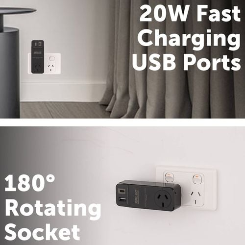 Arlec Grid Connect Smart Plug In Multi-Function Socket With USB PD20W