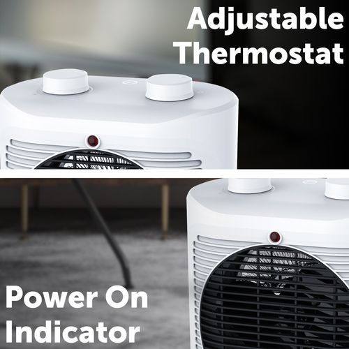 Arlec 2400W Fan Heater With Adjustable Thermostat