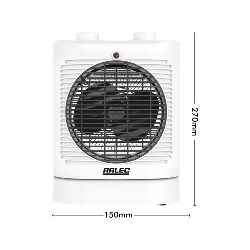 Arlec 2400W Fan Heater With Adjustable Thermostat And Oscillation