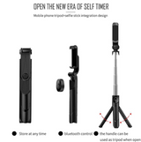 Flexible Tripod Holder Stand Selfie Stick With Bluetooth Remote For Mobile Phone