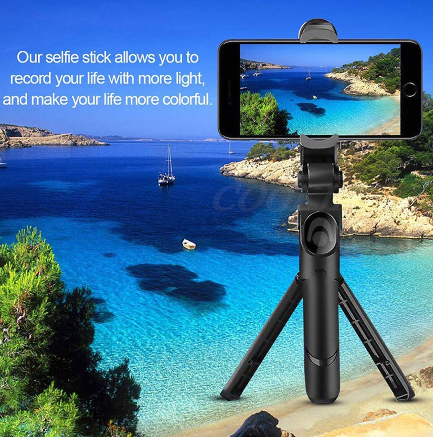 Flexible Tripod Holder Stand Selfie Stick With Bluetooth Remote For Mobile Phone