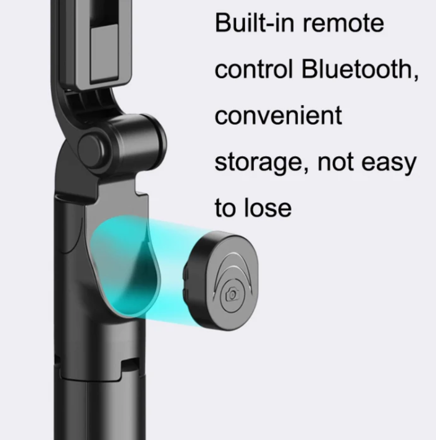 Flexible Tripod Holder Stand Selfie Stick With Bluetooth Remote For Mobile Phone