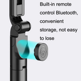 Flexible Tripod Holder Stand Selfie Stick With Bluetooth Remote For Mobile Phone