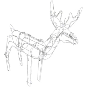 Mirabella Christmas 60cm Solar Powered 50 LED Reindeer Decoration