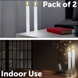 Arlec Flame Effect LED Wax Candle - 2 Pack - TheITmart