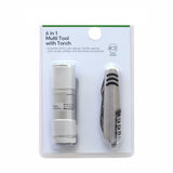 6 in 1 Multi Tool with Torch/Ideal for Camping or Trekking