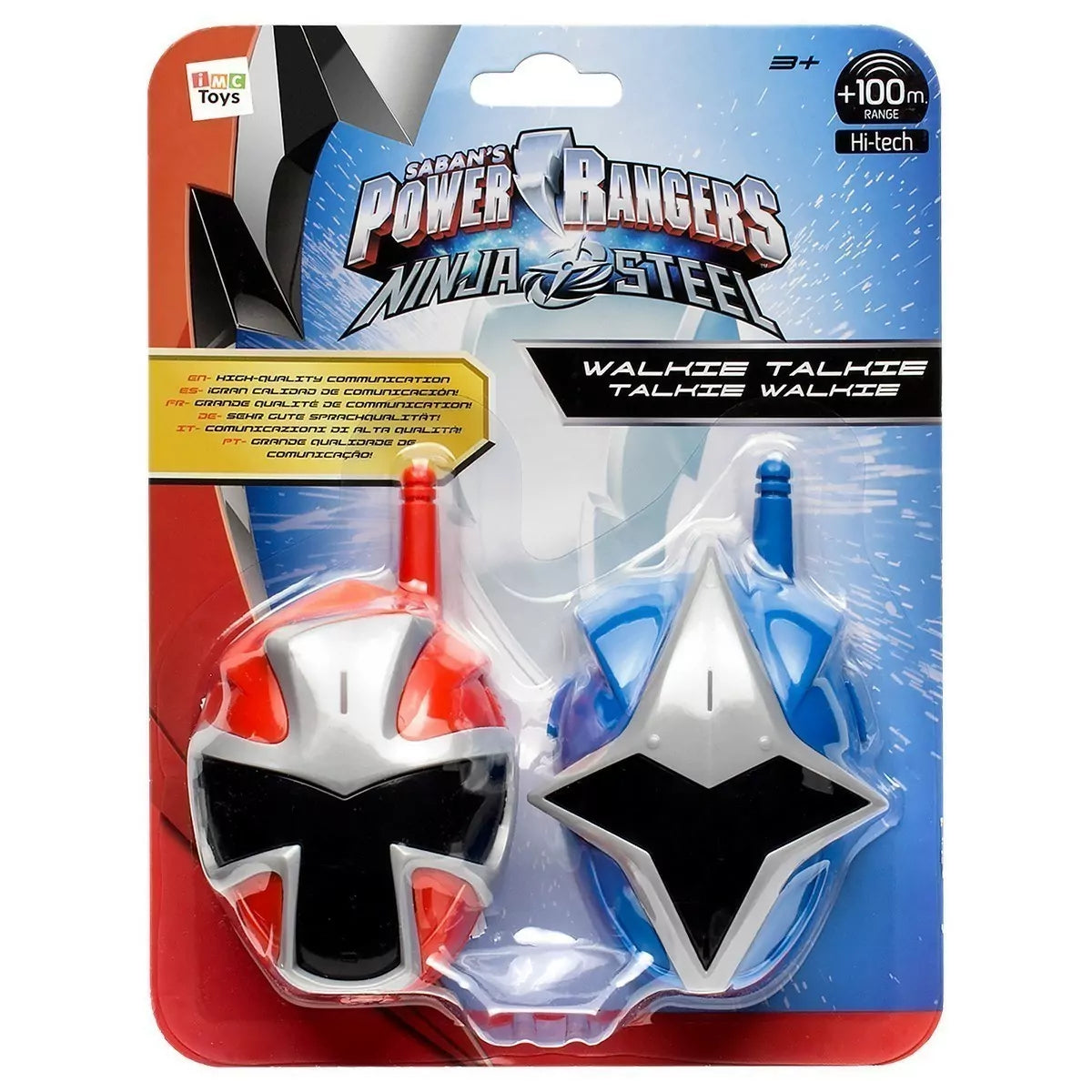 Power Rangers - Ninja Steels - Walkie Talkies 100m Range for Ages 3+
